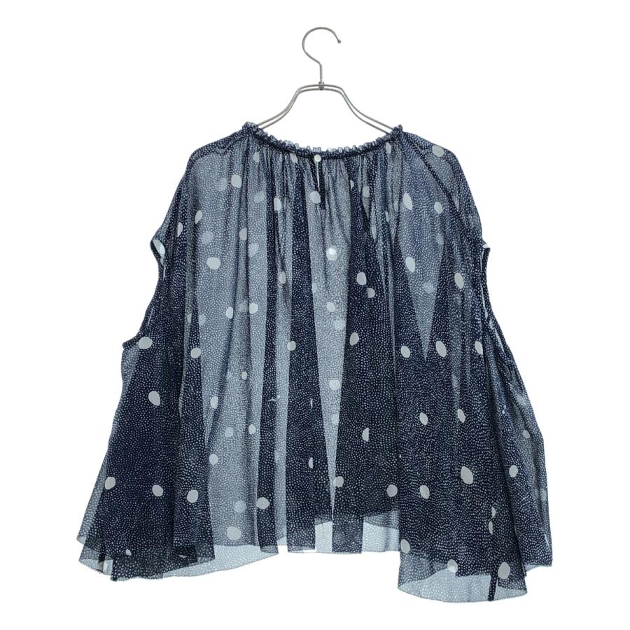 mina perhonen ノースリーブ チュール 刺繍 トップス mina perhonen（ミナペルホネン） skum ノースリーブ シャツ_半袖