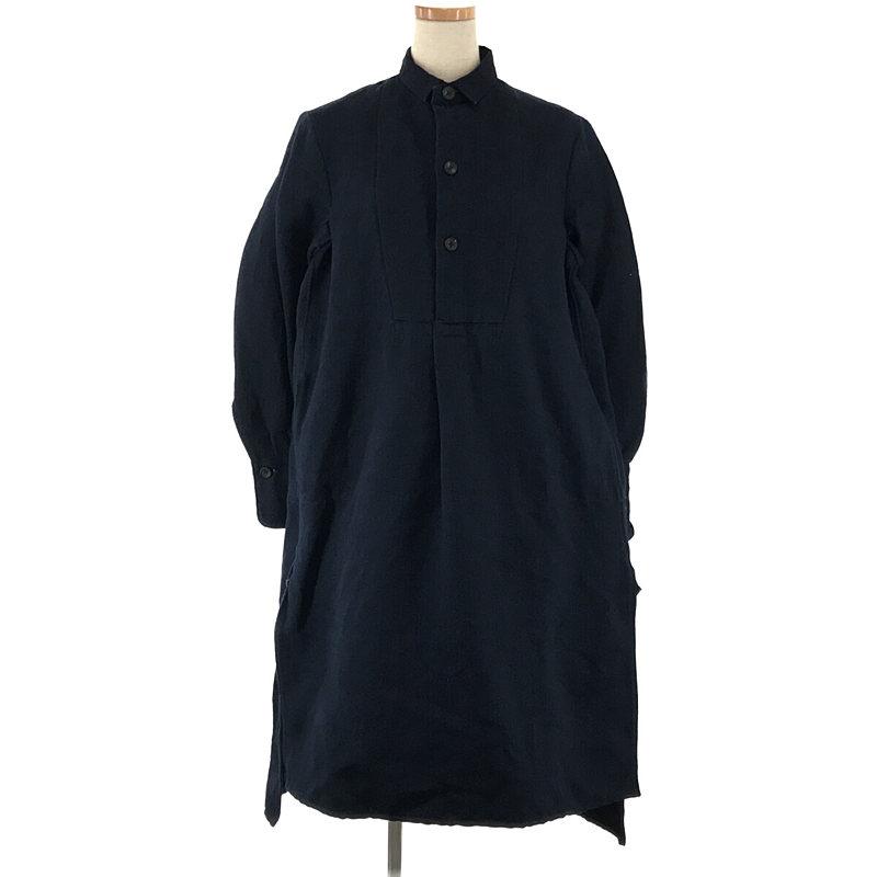 美品】 sus-sous | インディゴ コットン リネン スリット ロング  