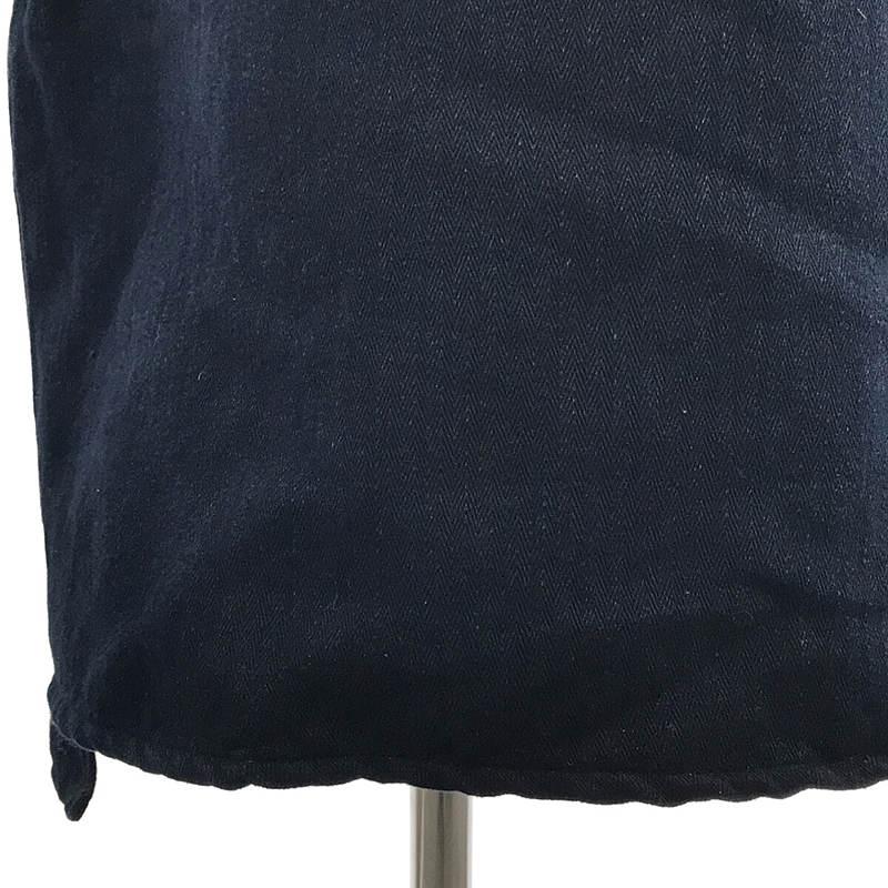 美品】 sus-sous | インディゴ コットン リネン スリット ロング  