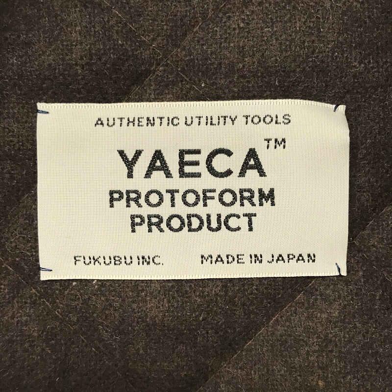 YAECA PLATFORM PRODUCT / ヤエカプラットフォームプロダクト | ウール キルティング ジップアップ ライナー ジャケット | M | ブラウン｜kldclothing｜05