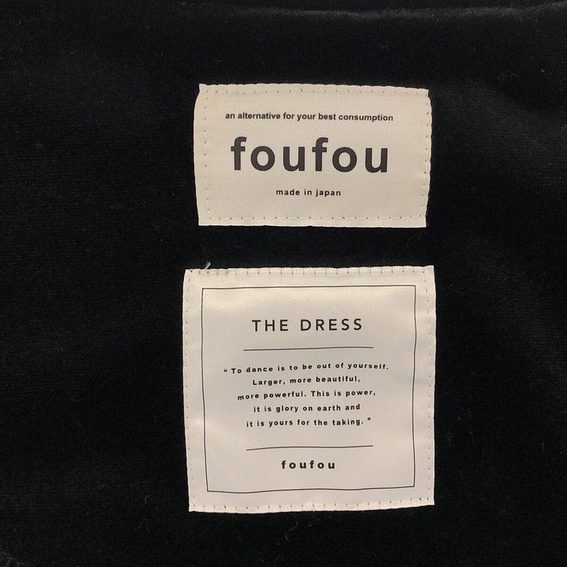 【美品】  foufou / フーフー | THE DRESS #25 velour button blouse ブラウス | ブラック | レディース｜kldclothing｜06