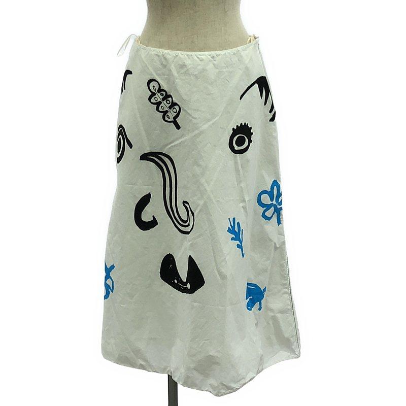 MARNI / マルニ | 2020 コットン グラフィティプリント ロングスカート  