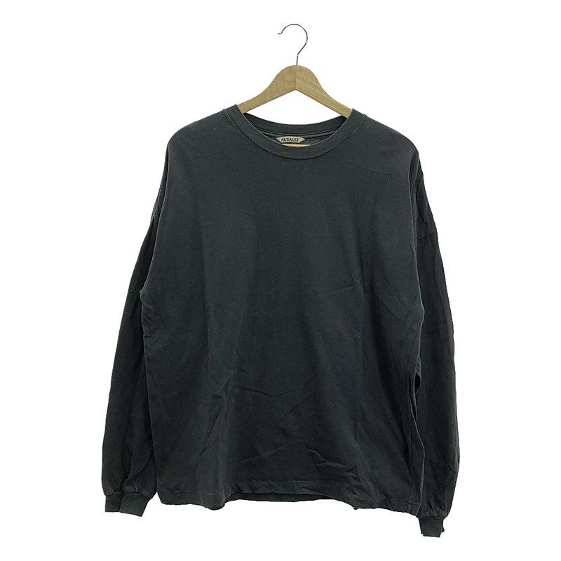 トップス AURALEE COTTON CASHMERE L/S TEE 3 AURALEE 「HARD TWIST COTTON CASHMERE BOAT NECK L/S TEE / TOP