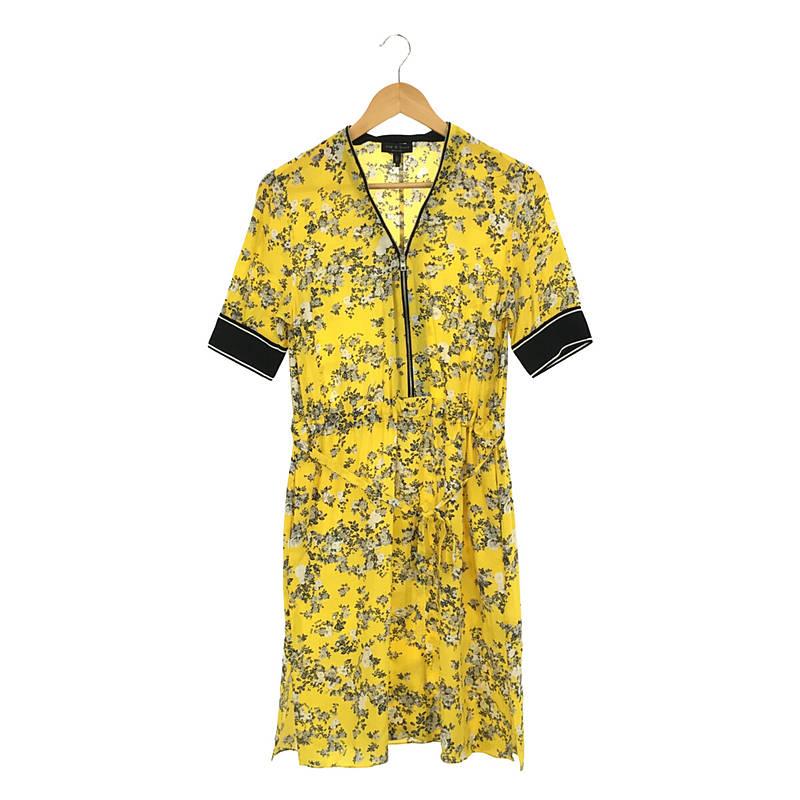 美品】 rag & bone / ラグアンドボーン | 花柄 ハーフジップ リブ切替 