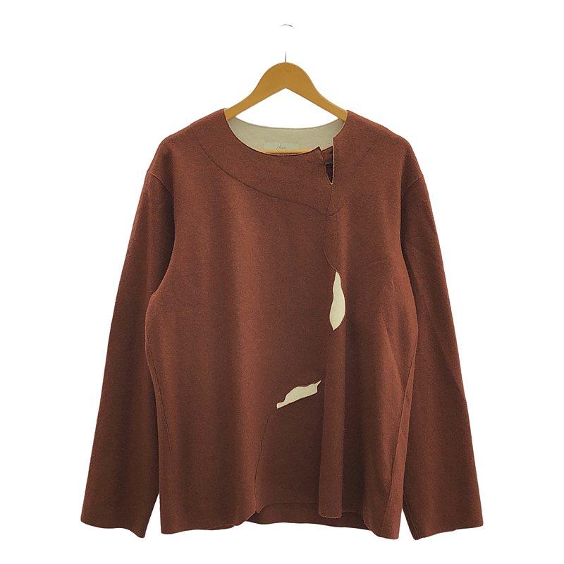 amachi. / アマチ | Wood Crack Top 007E ウール ニット プルオーバー 