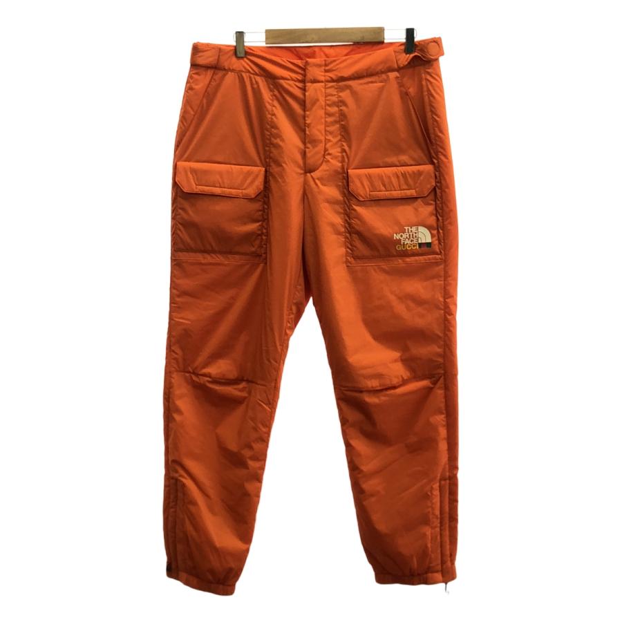 GUCCI / グッチ | ×THE NORTH FACE ナイロン ダウン カーゴパンツ | L | オレンジ | メンズ GUCCI（グッチ） | ×THE NORTH FACE ナイロン ダウン カーゴパンツ | L