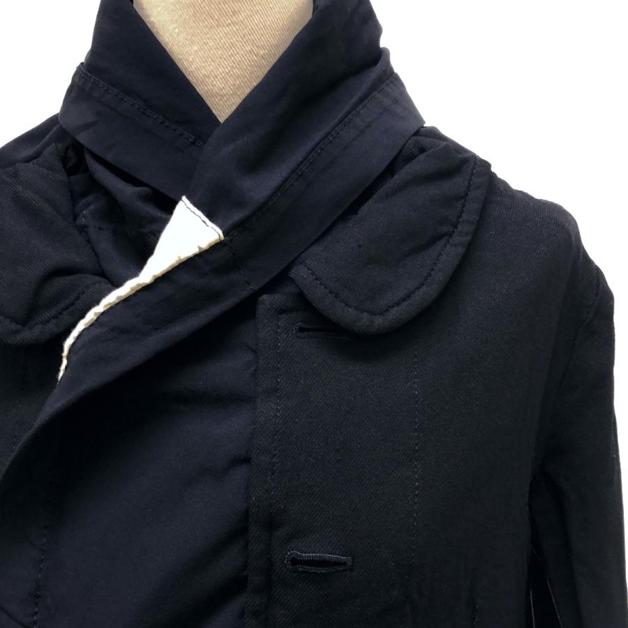 希少AD2010 COMME des GARCONS 立襟 製品染め ジャケット COMME des GARCONS（コムデギャルソン） 染め加工 変形 ドッキング