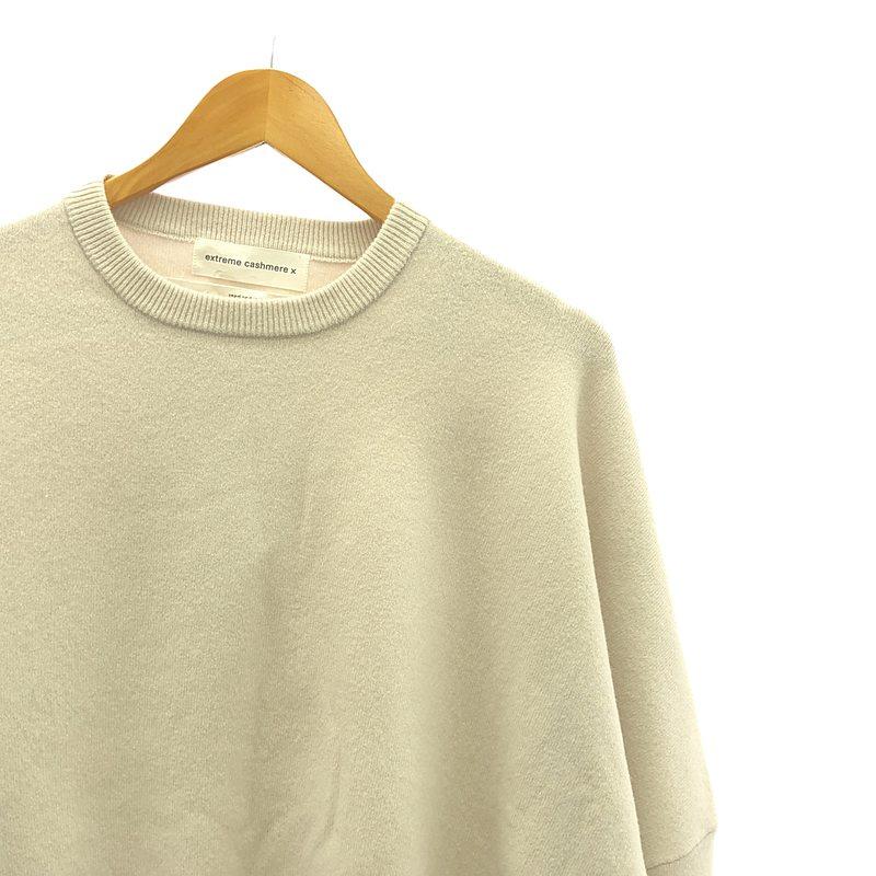 extreme cashmere / エクストリームカシミヤ | カシミヤ クルーネック オーバーニット | グレージュ系 | レディース extreme cashmere / エクストリームカシミヤ | カシミヤ クルー