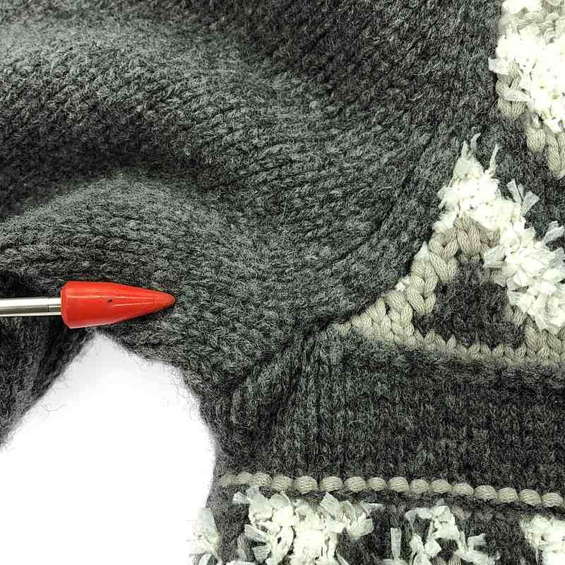 UNITED ARROWS / ユナイテッドアローズ | ノルディック セーター ニット | F | グレー | レディース | UNITED ARROWS | 06