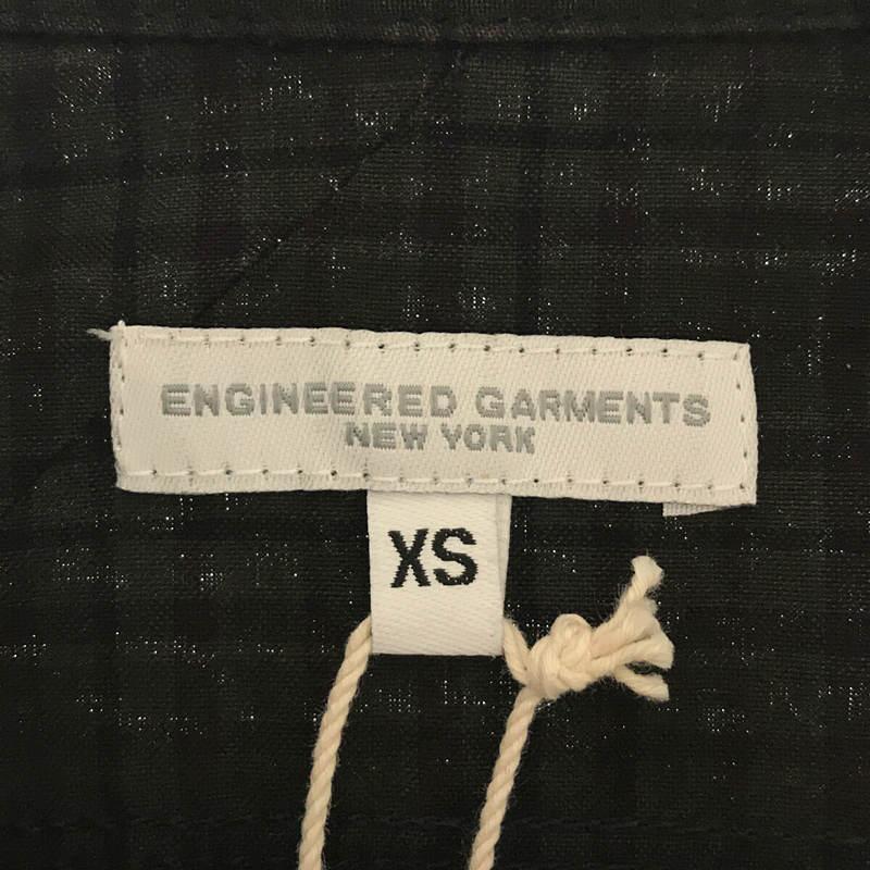 【美品】  Engineered Garments / エンジニアドガーメンツ | コットン チェック パネル パッチワーク シャツ | XS | オリーブ｜kldclothing｜05
