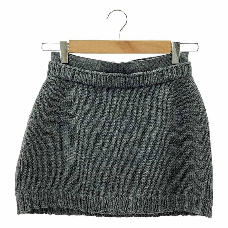 スカート AURALEE WOOL SOFT CORD KNIT MINI SKIRT AURALEE WOOL SOFT CORD KNIT P/O / MINI SKIRT – Chum!