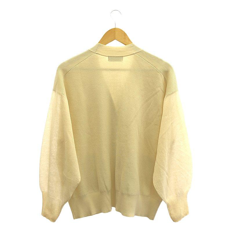 スローブイエナ シアースリーブニットカーディガン シアースリーブニットカーディガン | スローブ イエナ(SLOBE