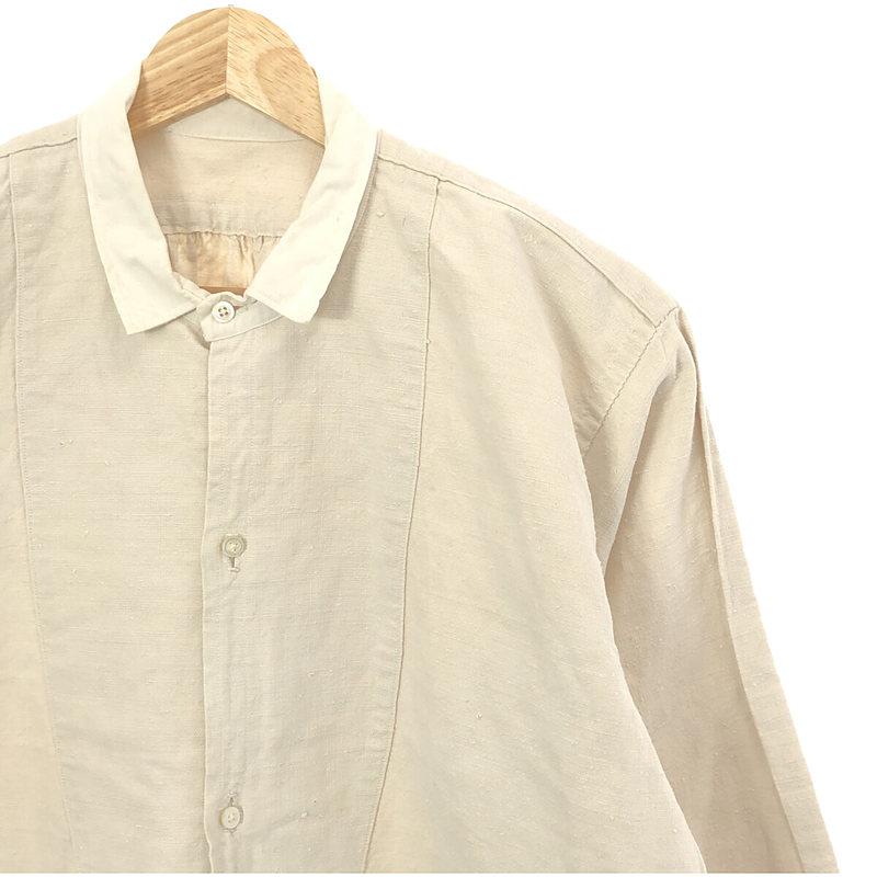 VINTAGE / ヴィンテージ古着 | 1900年代初頭 アンティーク French Linen Shirt フランス リネン 刺繍 ロングシャツ スモック | 生成り｜kldclothing｜02