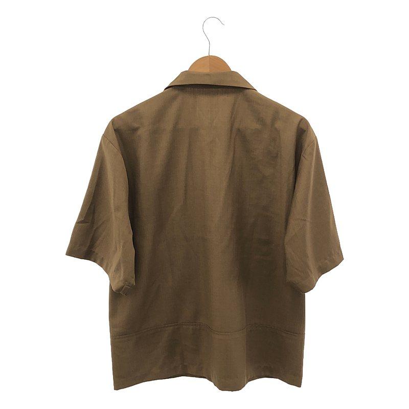 【美品】  TOO / トゥー | MOON TREE PLANET / フリル シャツ ブラウス | 2 | ブラウン | レディース 美品】 TOO / トゥー | MOON TREE PLANET フリル シャツ