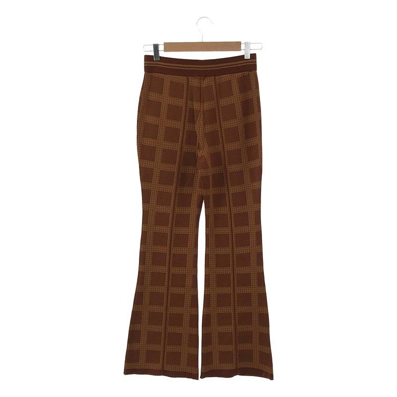 レディース マメ Multi Plaid Geometric Cropped Knit