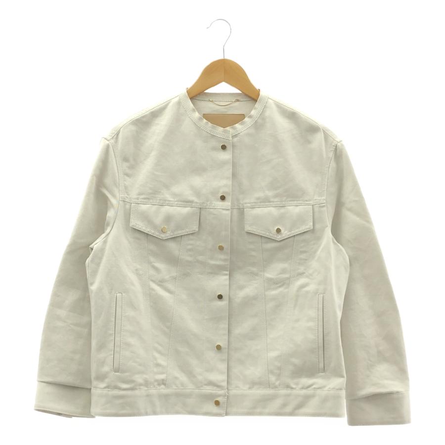 ebure / エブール リネン コットン ツイル ノーカラージャケット : KLD