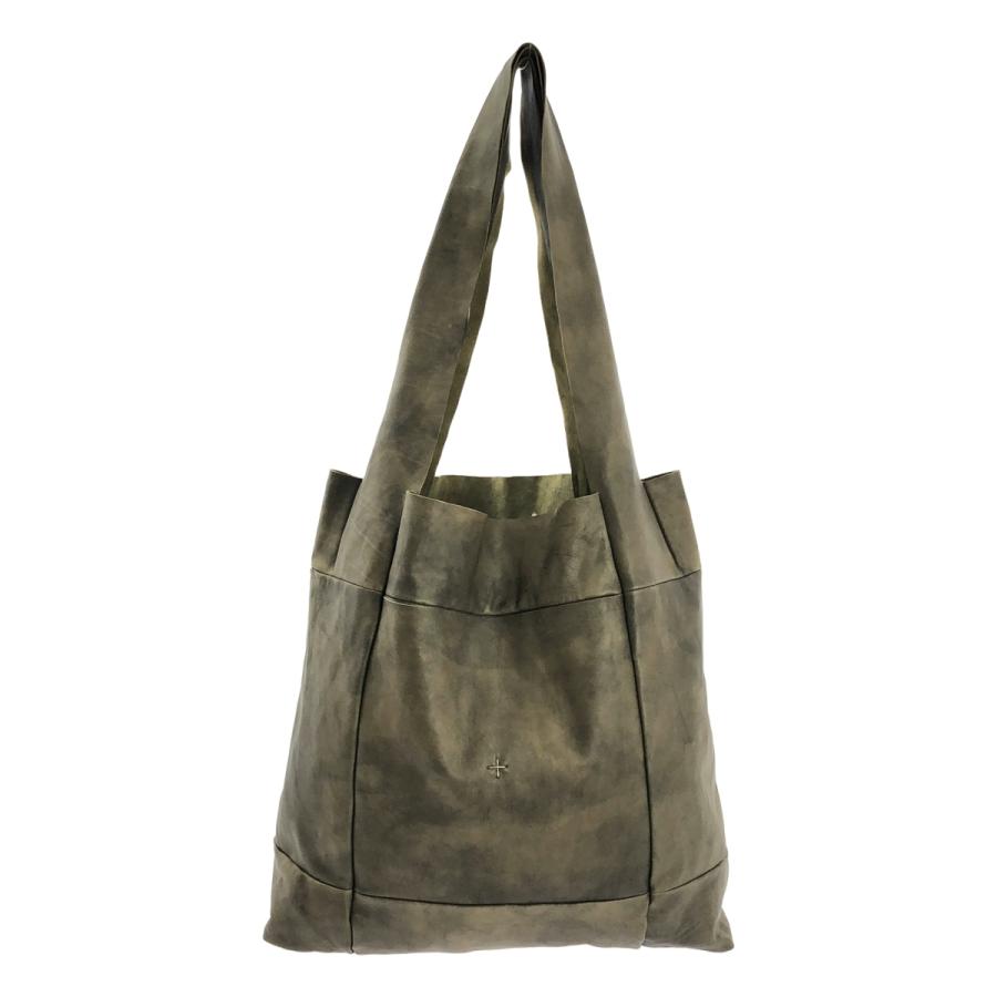 M.A+ 黒のレザートートバッグ m.a+ / エムエークロス パッチワーク レザー トートバッグ : KLD