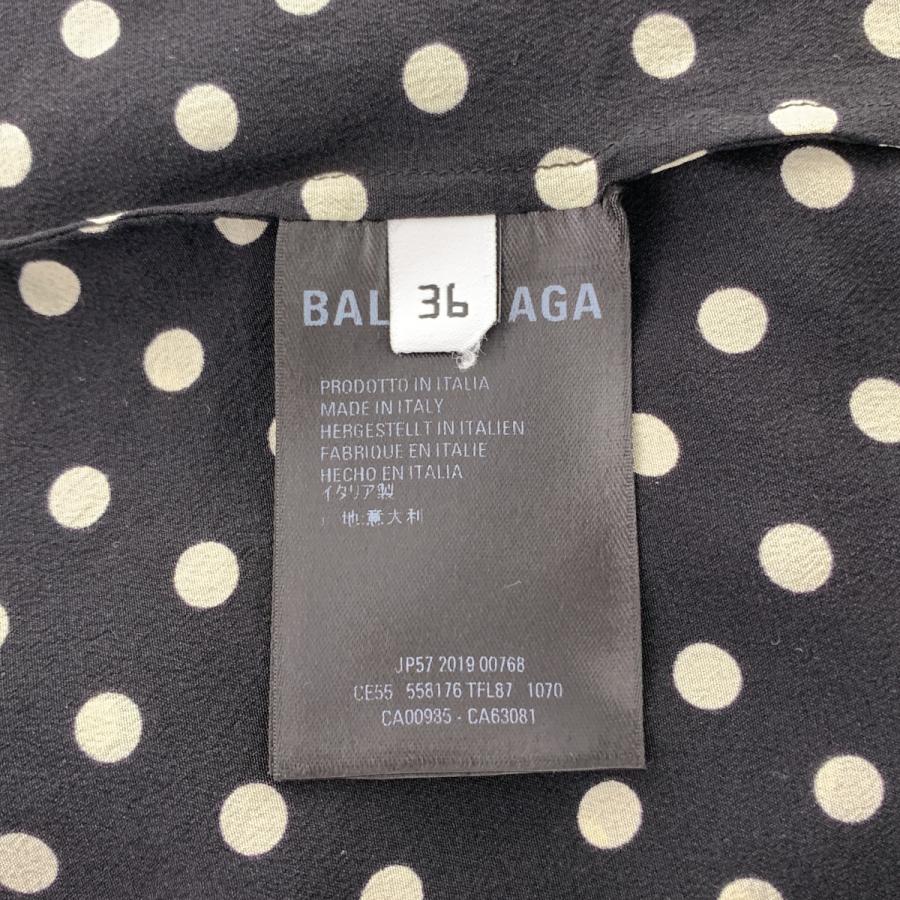 BALENCIAGA（バレンシアガ） ドット アシンメトリー ブラウス シャツ 