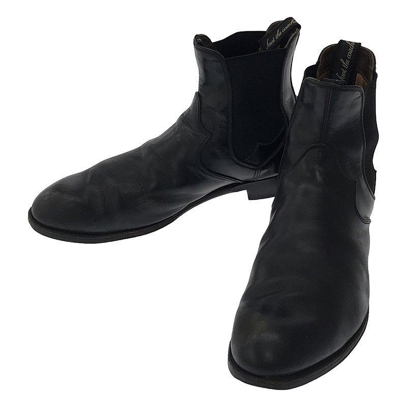 foot the coacher フットザコーチャー サイドゴアブーツ 8 黒