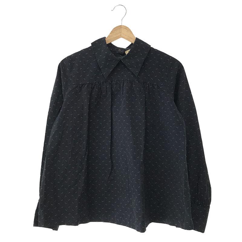 MAISON KITSUNE / メゾンキツネ | 刺繍入り ストライプシャツ 36 