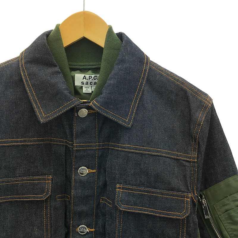sacai / サカイ | × A.P.C EIMI Denim Jacket MA-1 デニム sacai / サカイ | × A.P.C EIMI Denim Jacket MA-1 デニム
