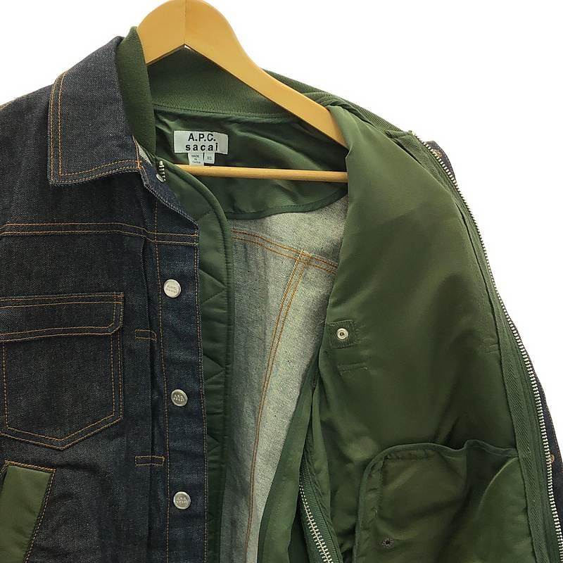 sacai / サカイ | × A.P.C EIMI Denim Jacket MA-1 デニム sacai / サカイ | × A.P.C EIMI Denim Jacket MA-1 デニム