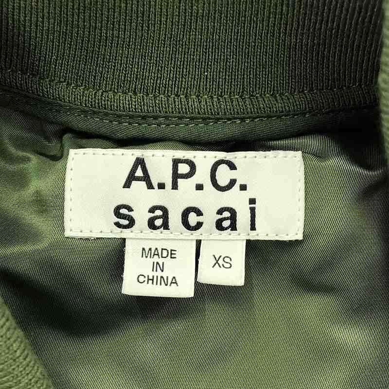 sacai / サカイ | × A.P.C EIMI Denim Jacket MA-1 デニム sacai / サカイ | × A.P.C EIMI Denim Jacket MA-1 デニム