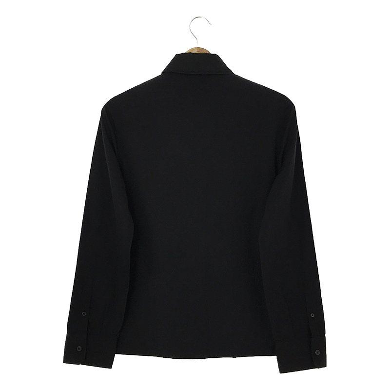 PRADA - PRADA / プラダ | Poplin And Re-nylon Shirt シャツ | 38 | ブラック | レディース PRADA / プラダ | Poplin And Re-nylon Shirt シャツ | 38