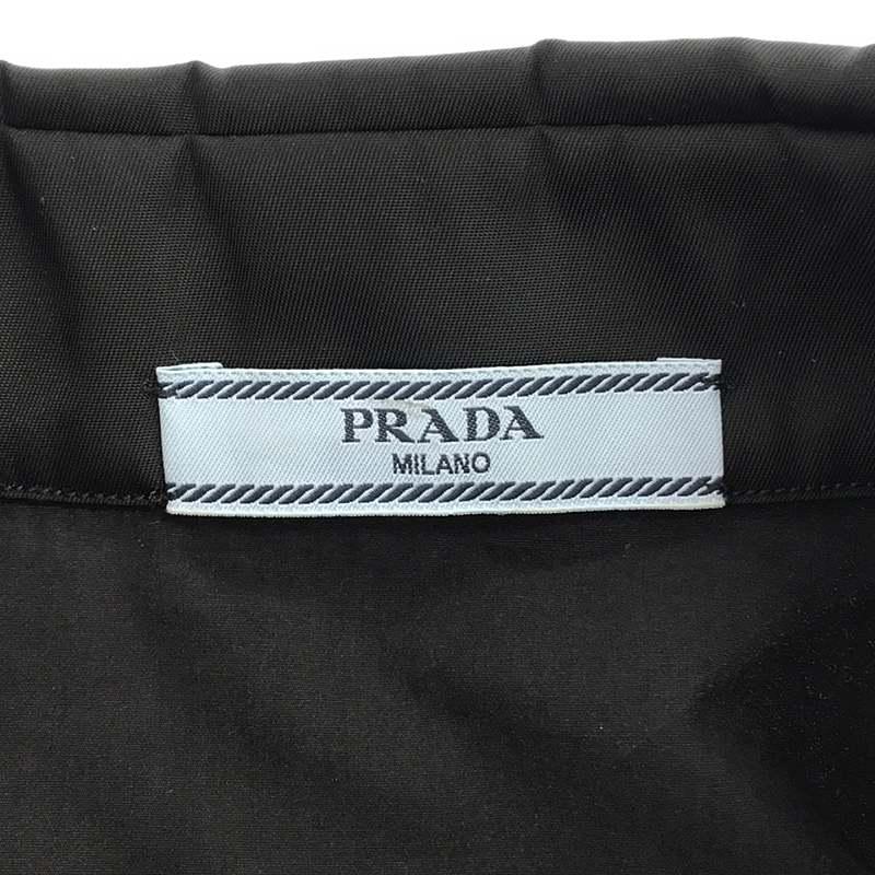 PRADA / プラダ | Poplin And Re-nylon Shirt シャツ | 38 | ブラック | レディース PRADA（プラダ） | Poplin And Re-nylon Shirt シャツ | 38 | ブラック