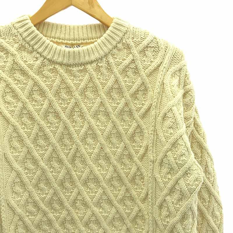 AURALEE（オーラリー） | HARD TWIST MERINO ARAN KNIT P/O アラン 