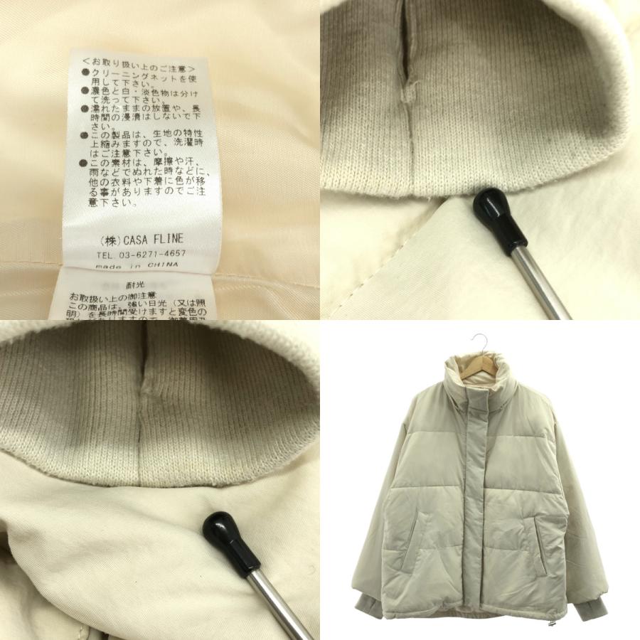 CASA FLINE（カーサフライン） フードマフラー付き 中綿 コート : KLD