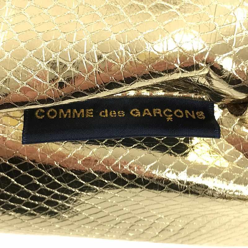【美品】  COMME des GARCONS / コムデギャルソン | 型押しバックパック リュック | ゴールド | レディース｜kldclothing｜04