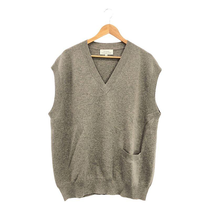 スタジオニコルソン FOSS 12GG MERINO KNIT V VEST