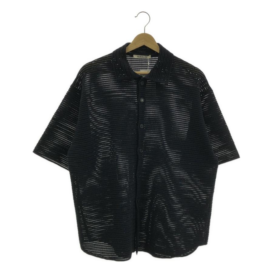AURALEE（オーラリー） COTTON MESH KNIT HALF SLEEVED SHIRT
