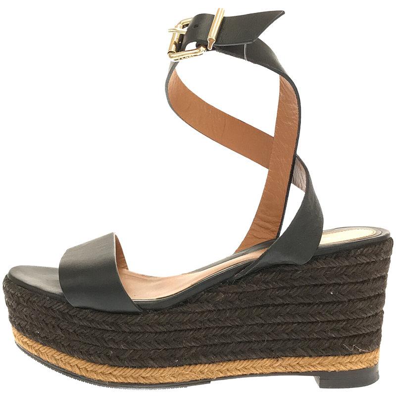 美品】 FENDI / フェンディ | レザー ベルト ウェッジソール