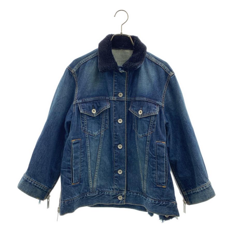 sacai ボアカラー サイドジップ デニムジャケット sacai（サカイ） ボアカラー サイドジップ デニムジャケット : KLD