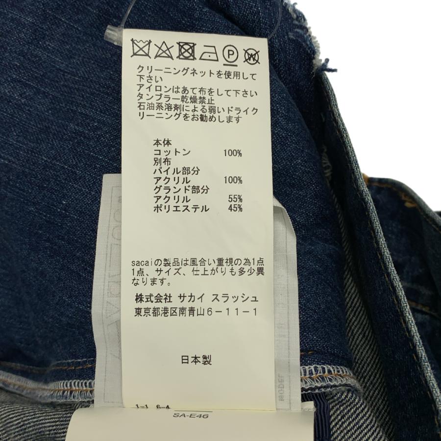sacai（サカイ） ボアカラー サイドジップ デニムジャケット : KLD