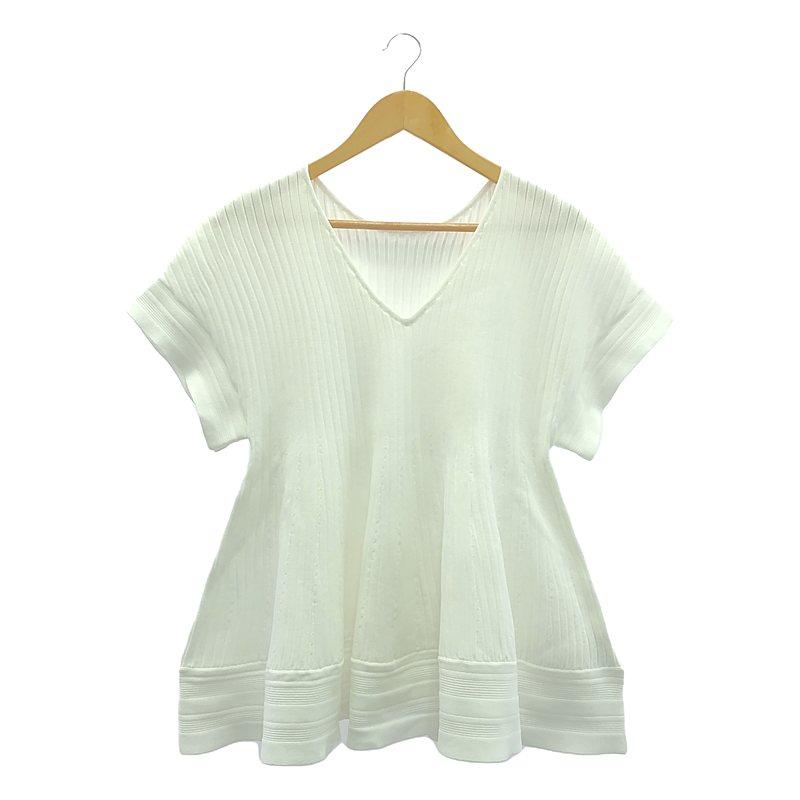 美品 カデュネ CADUNE アルパカ混 ストールフードラインニットカーデ