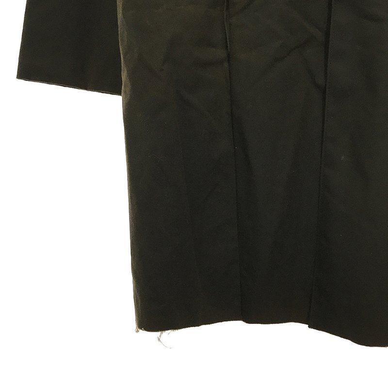 【新品】  OLUBIYI THOMAS / オルヴィトーマス | 2022AW | kimono back collarless cardigan coat オイルドコットン カラーレス コート | 2 | フォレスト | メンズ 新品】 OLUBIYI THOMAS / オルヴィトーマス | 2022AW kimono back