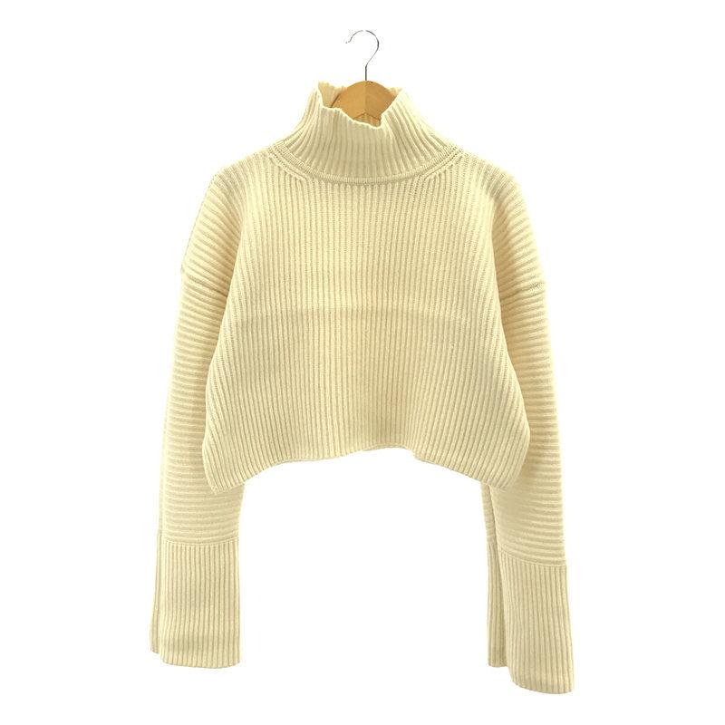 【美品】 YLEVE / イレーヴ | Deuxieme Classe ドゥーズィエム クラス 取扱い ウール タートルネック ショート ニット  セーター | F | オフホワイト | レディー :zfp2a6k3a938:KLD ヤフーショッピング店 - 通販 - Yahoo!ショッピング