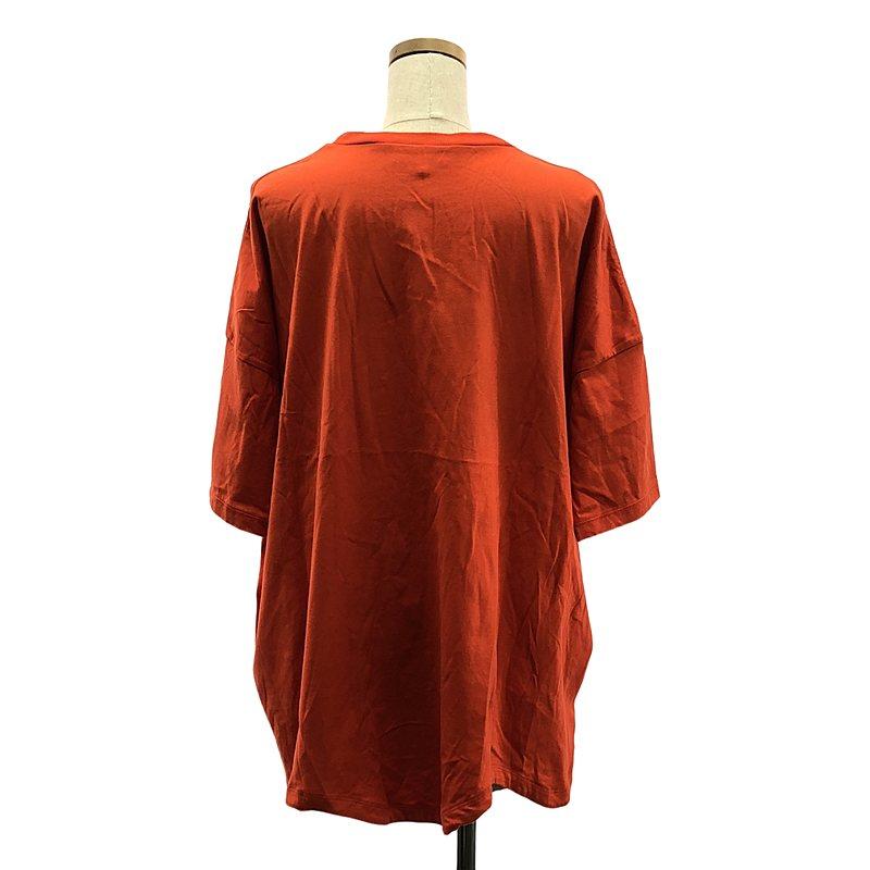 ENFOLD - ENFOLD / エンフォルド | 2023SS | WAVE－HEM T－SHIRT / ウェーブ カットソー Tシャツ | 38 | オレンジ | レディース ENFOLD / エンフォルド | 2023SS WAVE−HEM T−SHIRT ウェーブ