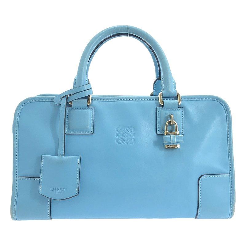 ロエベ アマソナ28 ストーンブルー 青 ハンドバッグ ショルダー LOEWE ロエベ アマソナ28 ストーンブルー 青 ハンドバッグ ショルダー