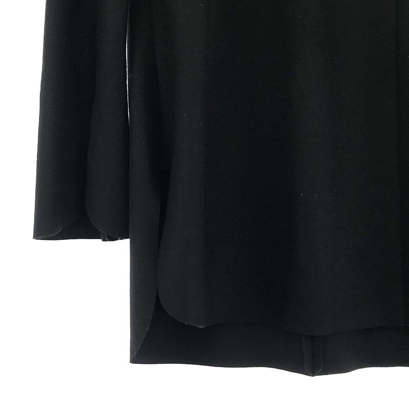 Mame Kurogouchi / マメクロゴウチ | Crew Neck Wool Shirt / クルーネック ウールシャツ トップス | 1 | ブラック | レディース｜kldclothing｜03