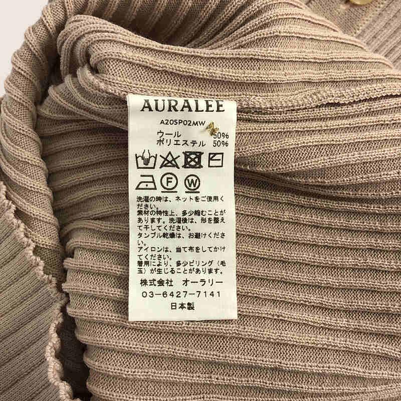 AURALEE / オーラリー | 2020 | WOOL POLYESTER WIDE RIB KNIT | 0 | ベビーピンク | レディース｜kldclothing｜06