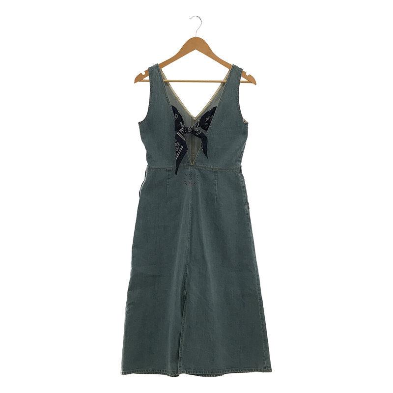 【美品】 R.H.VINTAGE / ロンハーマンヴィンテージ | バンダナリボン デニム ジャンパースカート ワンピース | S | インディゴ |  レディース :zoonvtm2m89u:KLD ヤフーショッピング店 - 通販 - Yahoo!ショッピング
