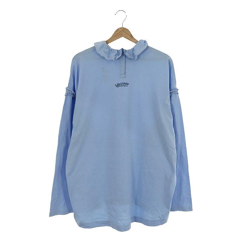 HOLIDAY / ホリデイ | 2023SS SUPER FINE DRY RUFFLE COLLAR L/S TOPS 