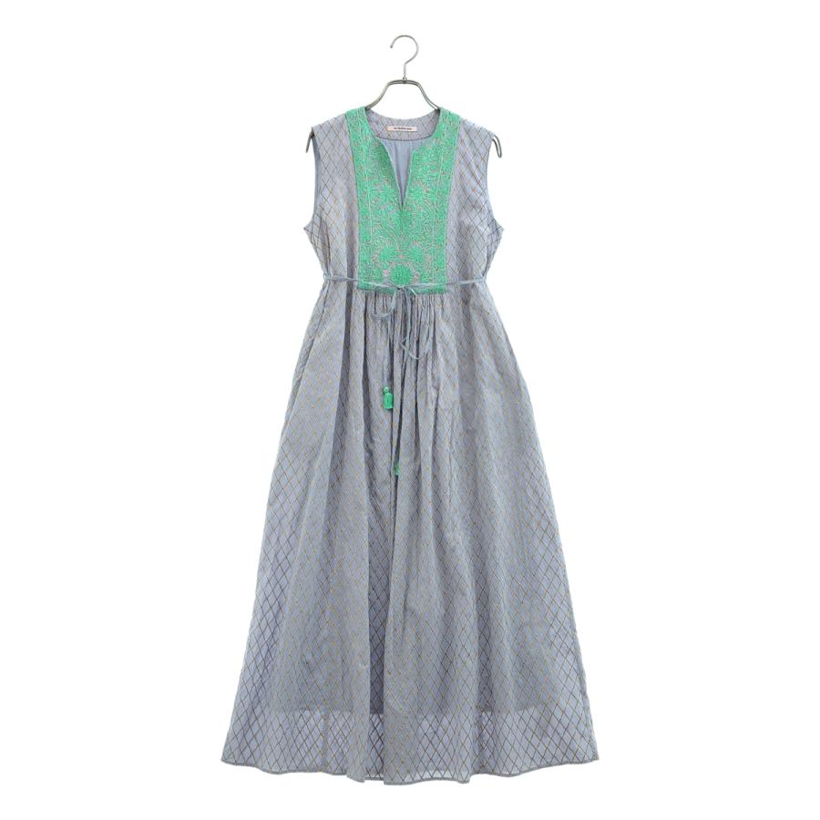 ne Quittez pas / ヌキテパ Dia Check Print EMB Dress コットン