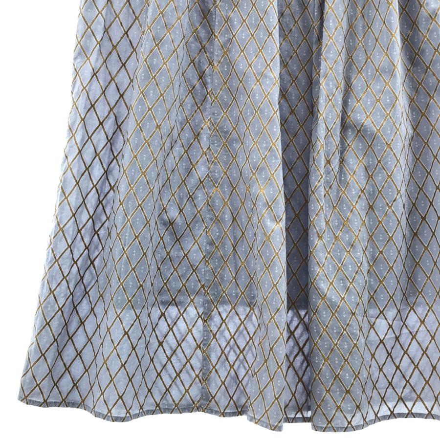 ne Quittez pas / ヌキテパ Dia Check Print EMB Dress コットン