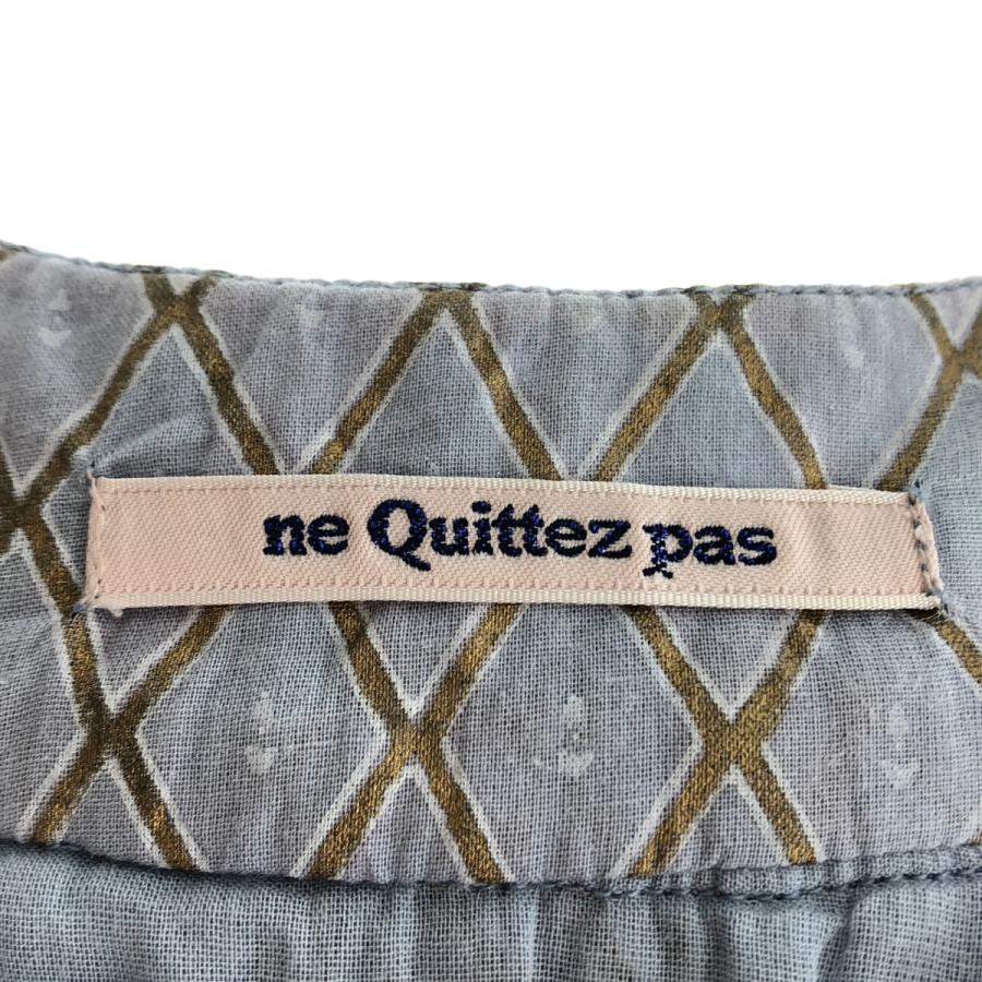 ne Quittez pas / ヌキテパ Dia Check Print EMB Dress コットン