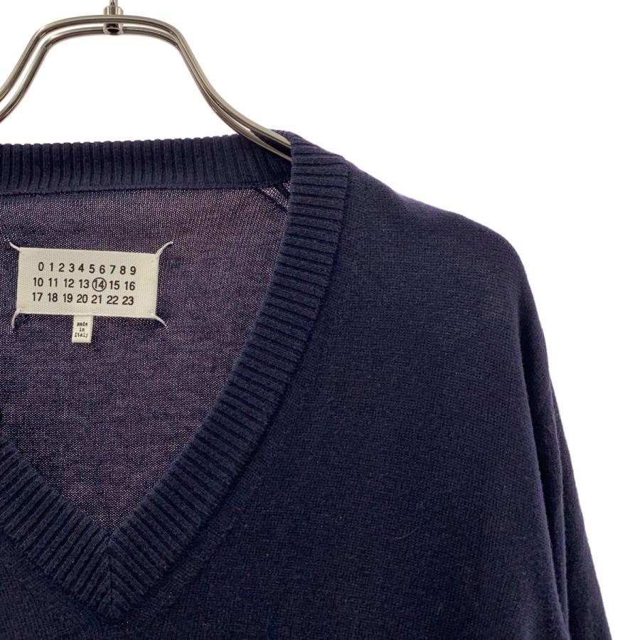 Maison Margiela（メゾンマルジェラ） エルボーパッチ Vネック ニット
